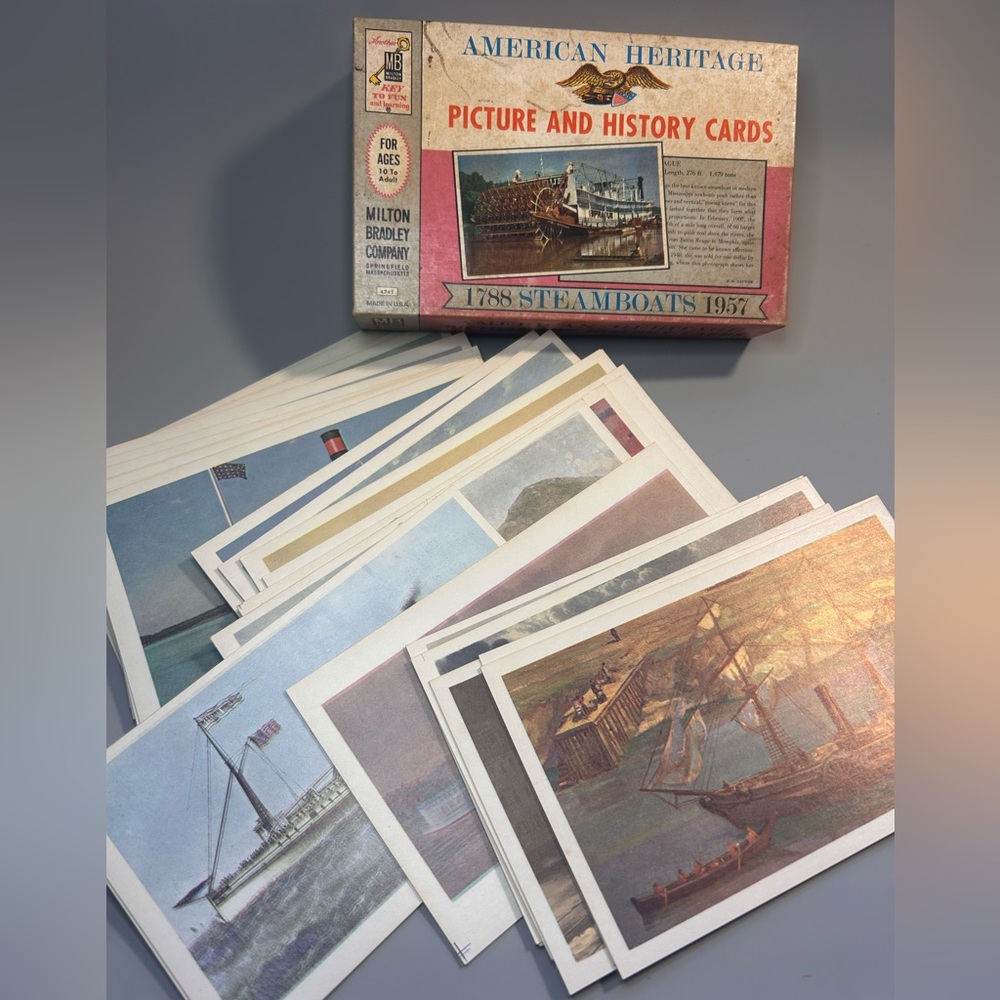 American Heritage Picture‎ and History Cards #4242, Steamboats Teaching Vintage